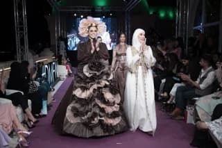 A young designer's collection presented on the graduation runway